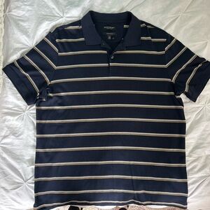 Banana Republic Navy Stripe Polo
